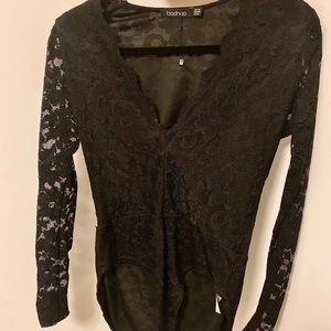 Black Lace Bodysuit